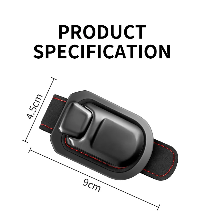 One Button To Release Car Sun Visor Eyeglass Holder Glasses Storage Clip Leather Portable Sunglasses Bracket Interior Accessory