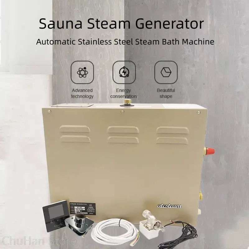 6/7/8/9KW Sauna Spa Steam Generator 220V/380V For Home Steam Shower Digital Controller Sauna Room SPA Steam Bath Machines