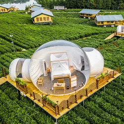 Tenda de bolha inflável transparente para crianças, Spherical Clear House, Cabin Lodge, Starry Sky Dome