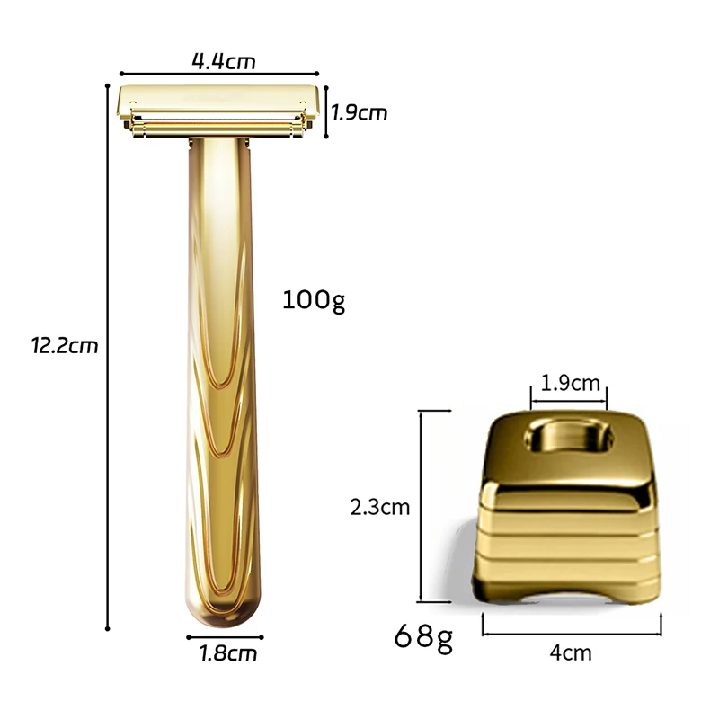 Whityle 21TS Glide Pro 4D Super Safety Rasierer mit Ständer für Männer und Frauen, Haft One Blade, umweltfreundliche Metallrasierer-Geschenkbox – Detail 5