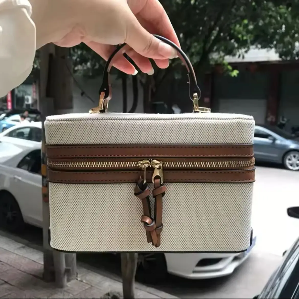 Fashion Box Women Handbags Designer Thick Canvas Shoulder Crossbody Bags Casual Spring and summer Small Purses 2024