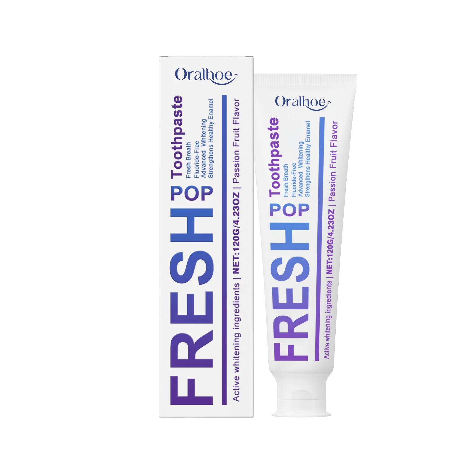 

Purple Whitening Toothpaste Instant Stain Remover Fresh Breath Enamel Safe Gentle Daily Oral Care For Whole Family