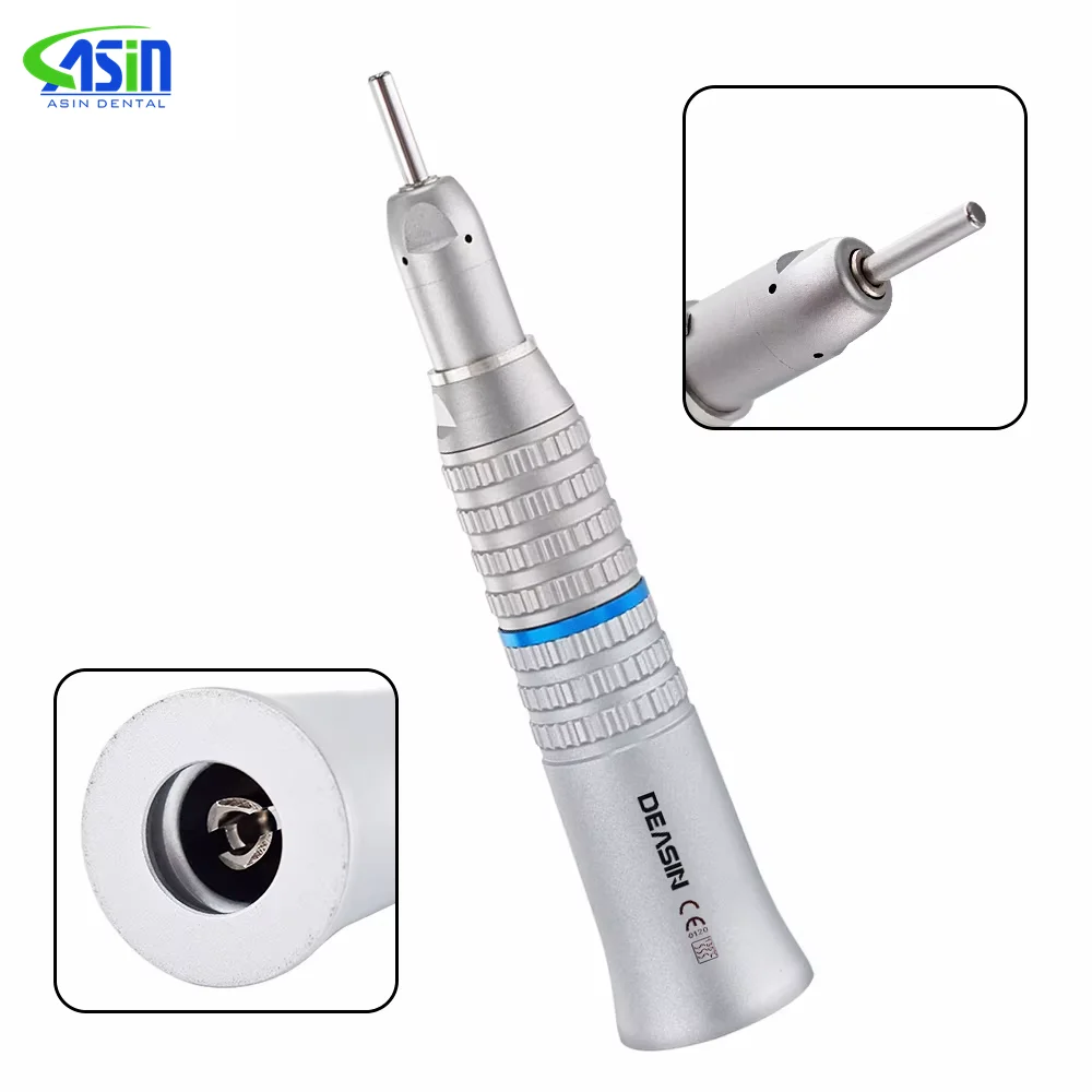 Dental Straight Nose Cone Low Speed Straight Handpiece Ratio 1:1 for Lab E-type Motors Dentist Tools