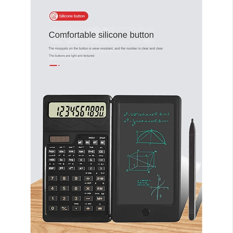 Scientific Function Calculator With Writing Tablet Functions Engineering Financial Calculator For School Students Office