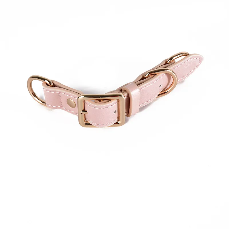 Customized 1.5cm Handmade Braided Pet Collar Belt Buckle Adjustable Dog Collar Bag Accessories