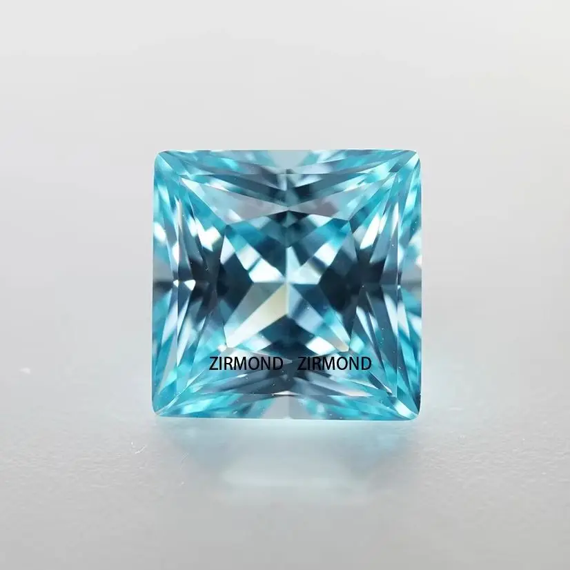 

Высококачественная огранка принцессы, аквамарин Санта-Марии VVS, свободные драгоценные камни для обручальных колец/подвесок «Солеонера» с сертификатом AGL