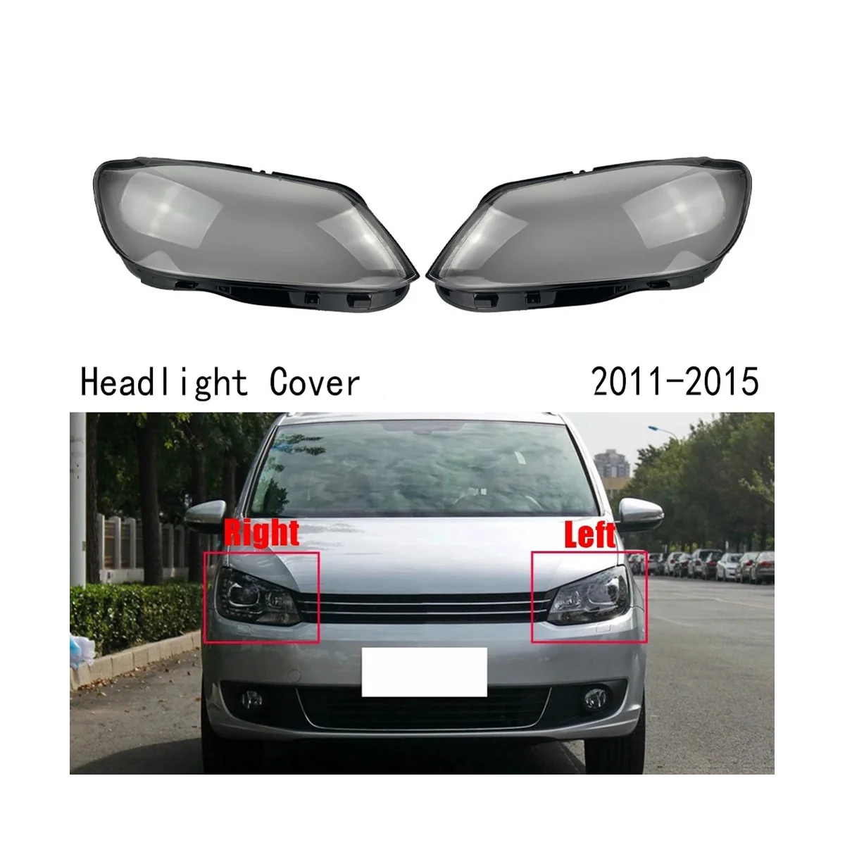 Left Headlight Cover Transparent Headlight Lens Headlight Shell for