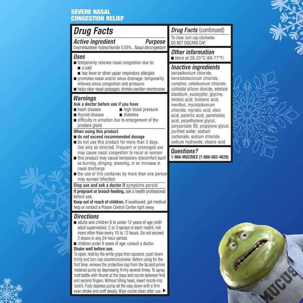 12-Hour Nasal Decongestant Spray for Sinus Relief, 22ml - view 5