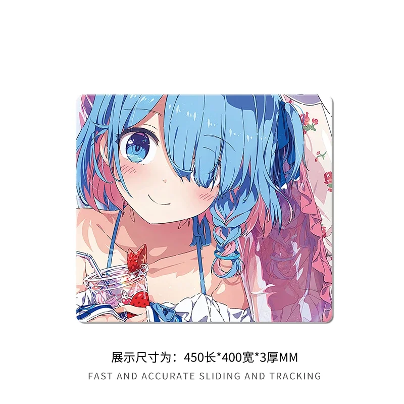 Ins Girl Glazen Muismat XS Glad Mat Oppervlak Secundaire Yuan Anime Desktop Mat Gehard Upgrade FPS Kantooraccessoires Pad