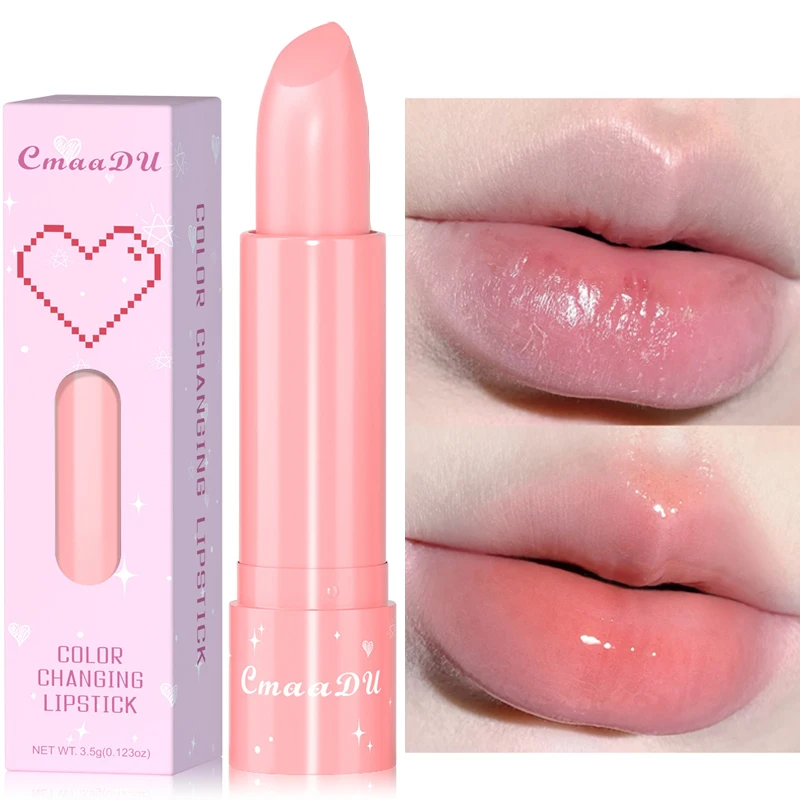 

6 Colors Natural Fruit Lip Balm Peach Color Lip Gloss Lasting Moisturizing Lighten Lip Lines Color Changing Jelly Plump Lip Care