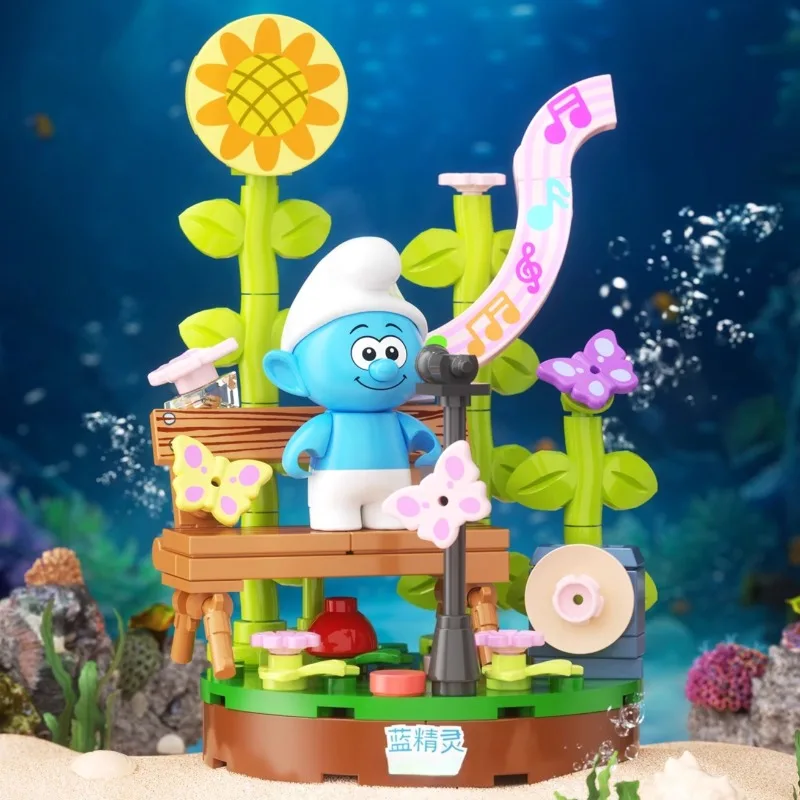 Blue Elf Bouwstenen Bewaken De Mooie Onderwaterwereld Construct Blind Dozen Kinderpuzzel Speelgoed Kerstcadeaus