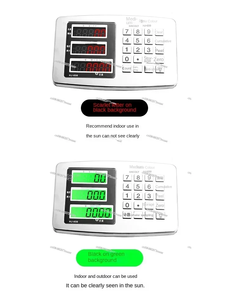 Waterproof Electronic Precision Folding Seafood Scale, Commercial Table Scale, 300kg, 100kg