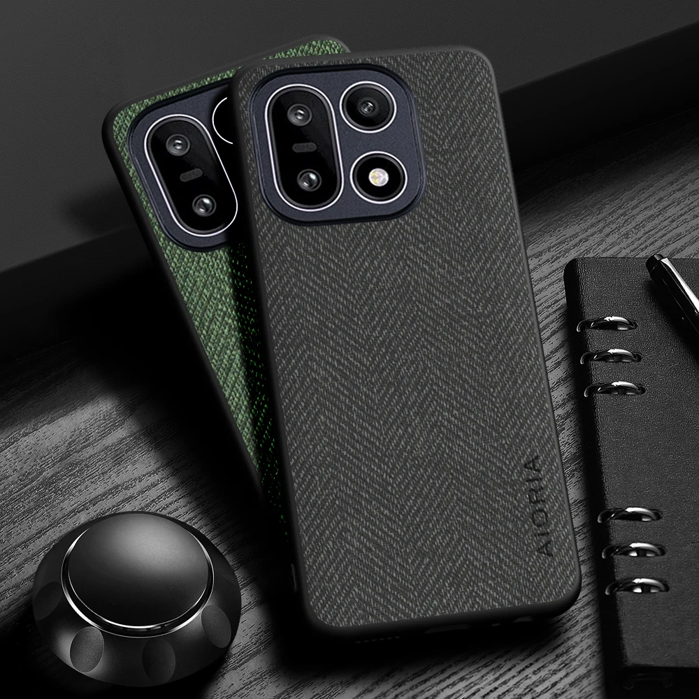 Hülle für Oneplus 15-Design. Einfache, leichte, langlebige Lederhülle mit Holzmaserung für Oneplus 15R