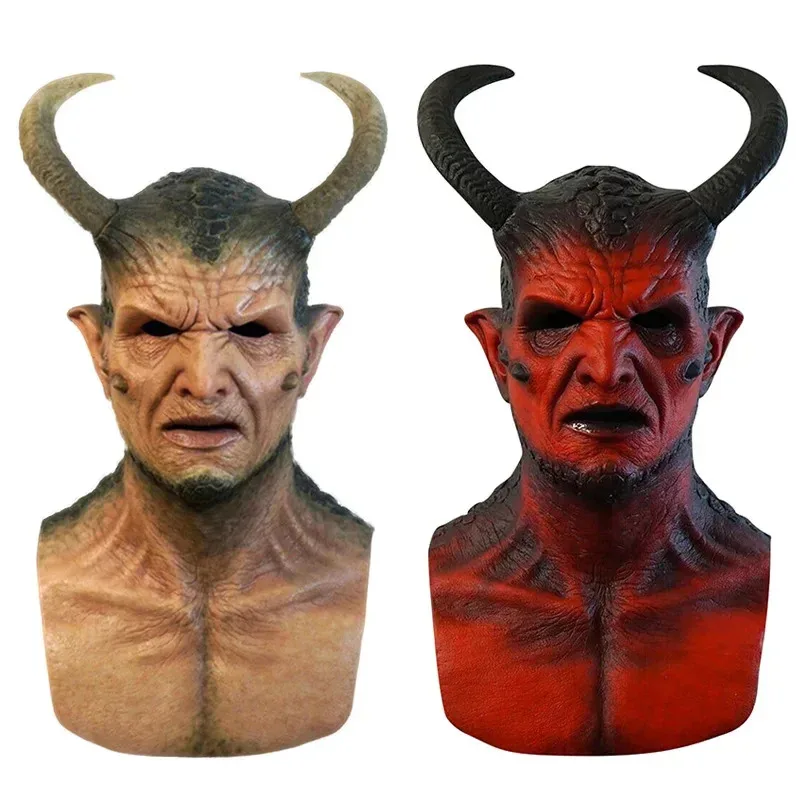 N72 Belial Il Demone Maschera Ikari Il Demon Maschera Con Corna Diavolo Lattice Costume Cosplay Puntelli Maschere Halloween Ej