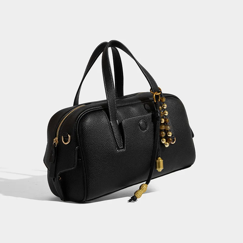 

Нишевая сумка для боулинга, женская новинка 2025 года, модная портативная сумка Boston, модная большая вместительная сумка