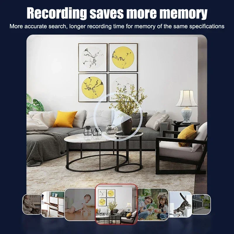 5MP Mini WiFi Camera Home Indoor Motion Detection HD Infrared Night Vision Built-in Baby Monitor Wireless WiFi Camera