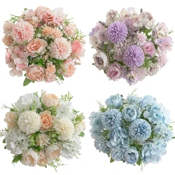 1/2pcs Peonies Artificial Flowers, Silk Flowers for Home Decor Indoor Fake Bouquet Faux Floral Arrangements Dining Table