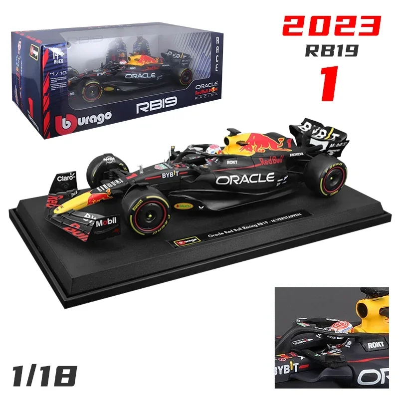 

Bburago 1:18 F1 Car Model 2023 Red Bull RB19 #1 Verstappen #11 Perez Formula 1 Racing DIecast Alloy Vehicle Toy Collectible Gift