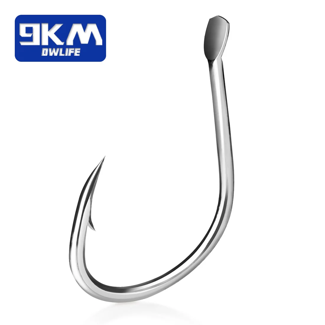 9KM 25-50Pcs Saltwater Live Bait Hooks, Eyeless Wide Gap Oct