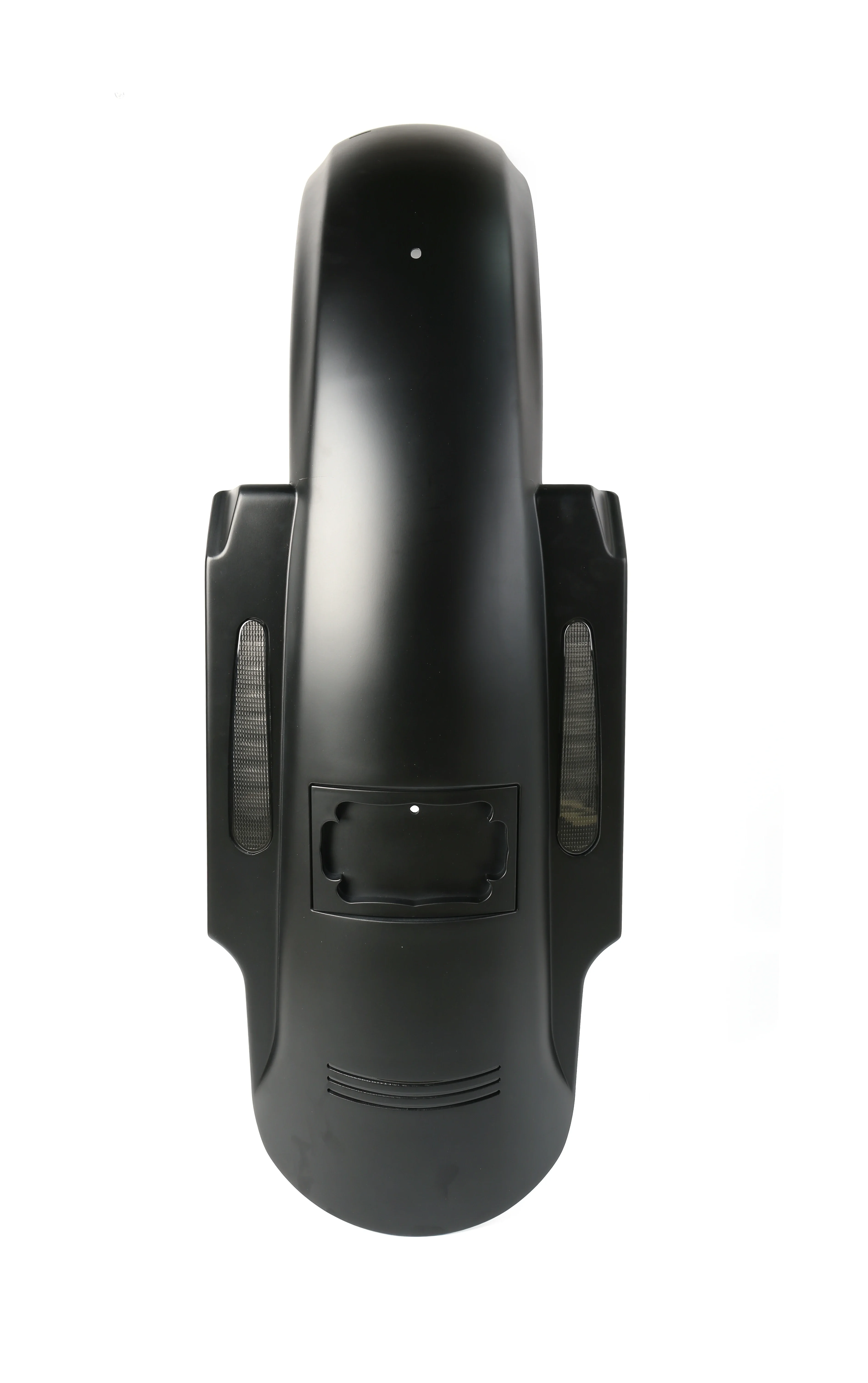 2026 Black Rear Extended  Fender with  led Lights tail light for Harley Touring 14-UP