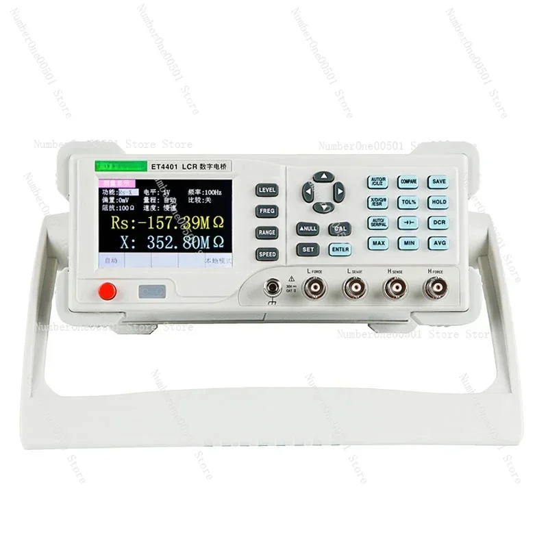 ET4401 ET4410 ET4501 LCR Digital Bridge Meter 100kHz 0.1% Accuracy 5 Display Test Inductor Capacitor Resistor
