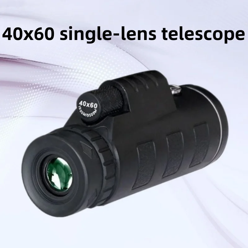 

40X60 военный зум HD мощный бинокль большой дальности портативный профессиональный телескоп Монокуляр низкое ночное видение для охоты