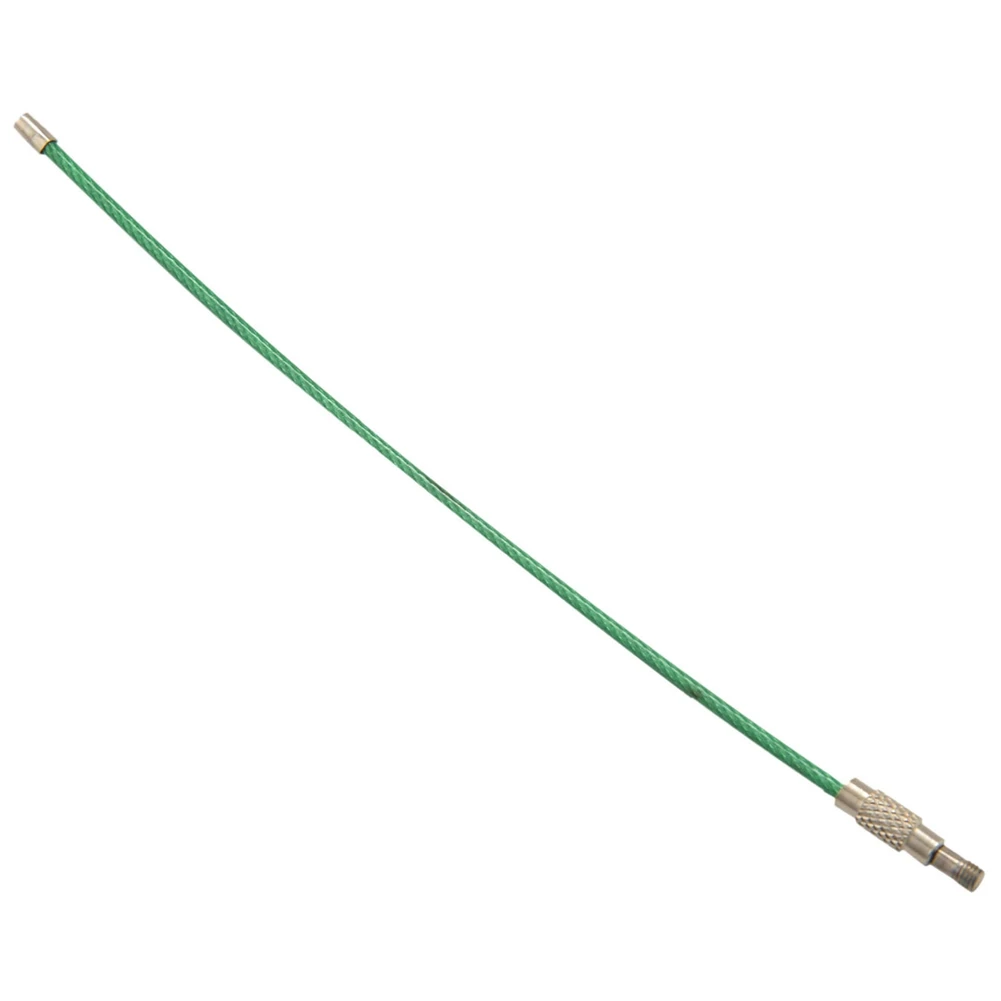 ABGE-40Pack Colored Nylon Coated Stainless Steel Wire Keychains 2Mm 6.3 Inches Aircraft Cable Key Ring Loops