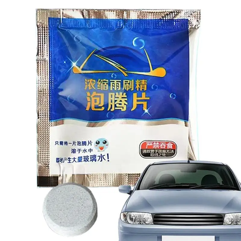 Wiper Fluid Tablets Wiper Fluid Concentrate Multifunctional Ensures Clear Car Vision Removes Auto Glass Stains