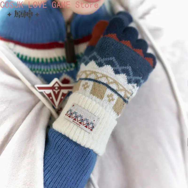 MiHoYo Genuine Official Genshin Impact Alyosha Impression Series Shawl Cape Blanket Gloves Winter Christmas Gift view 4