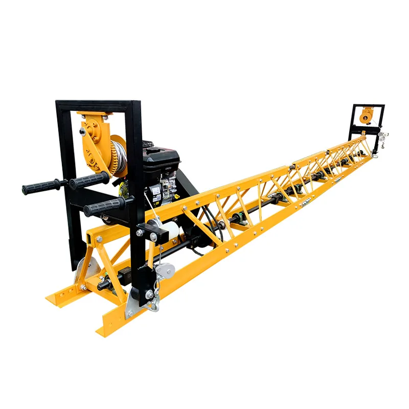 

Concrete frame vibrating beam bridge floor leveling machine