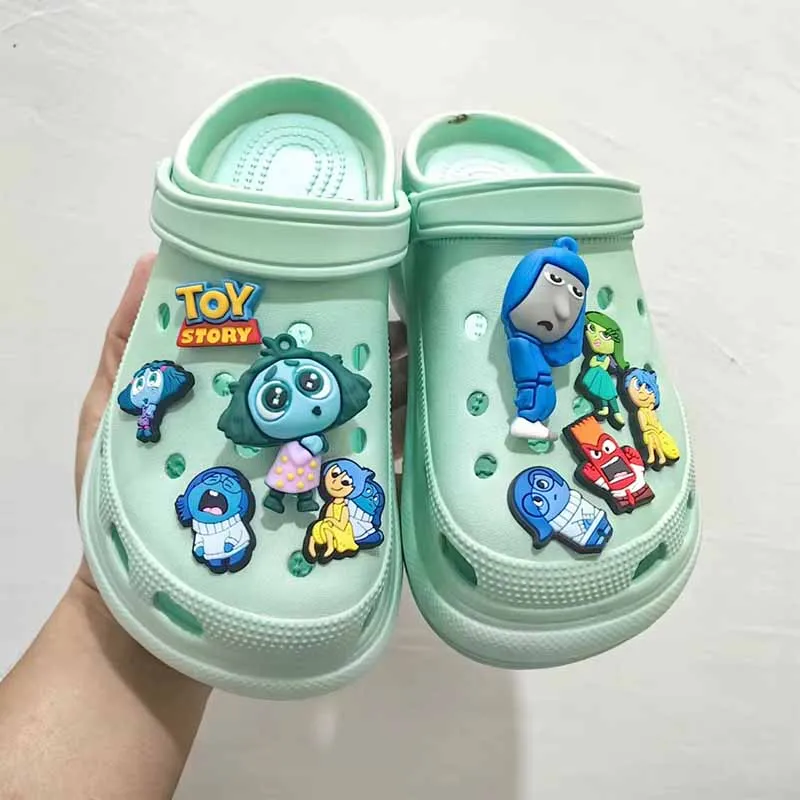 

MINISO 1 SET Disney Inside Out Series for Cartoon Shoe Charms Accessories DIY Decoration for Classic Clog Gifts