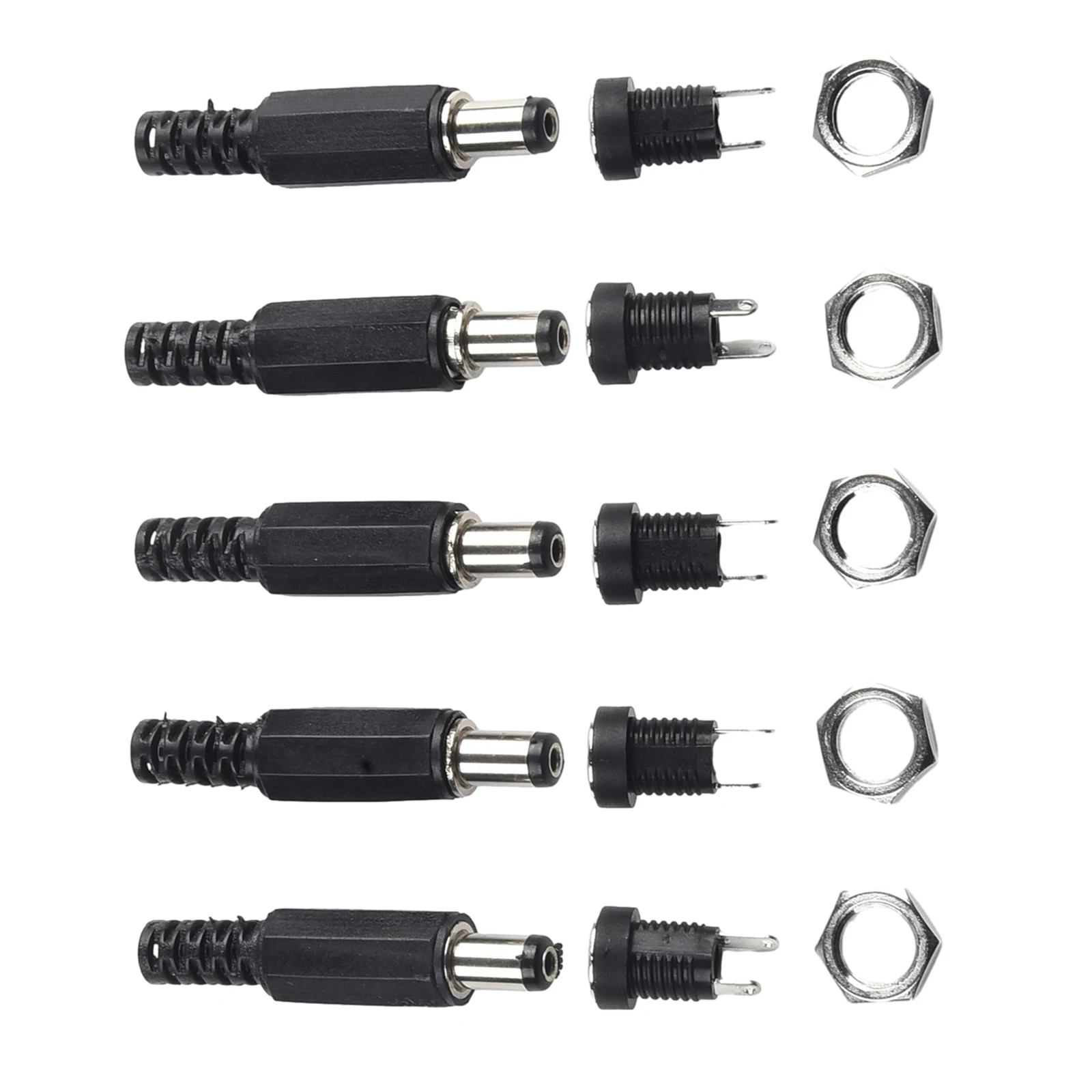Power Connection Cable For Devices Ac Dc Adapter Extended DC Connector Panel Mount Connector Connector Size 5.5x2.1 Mm