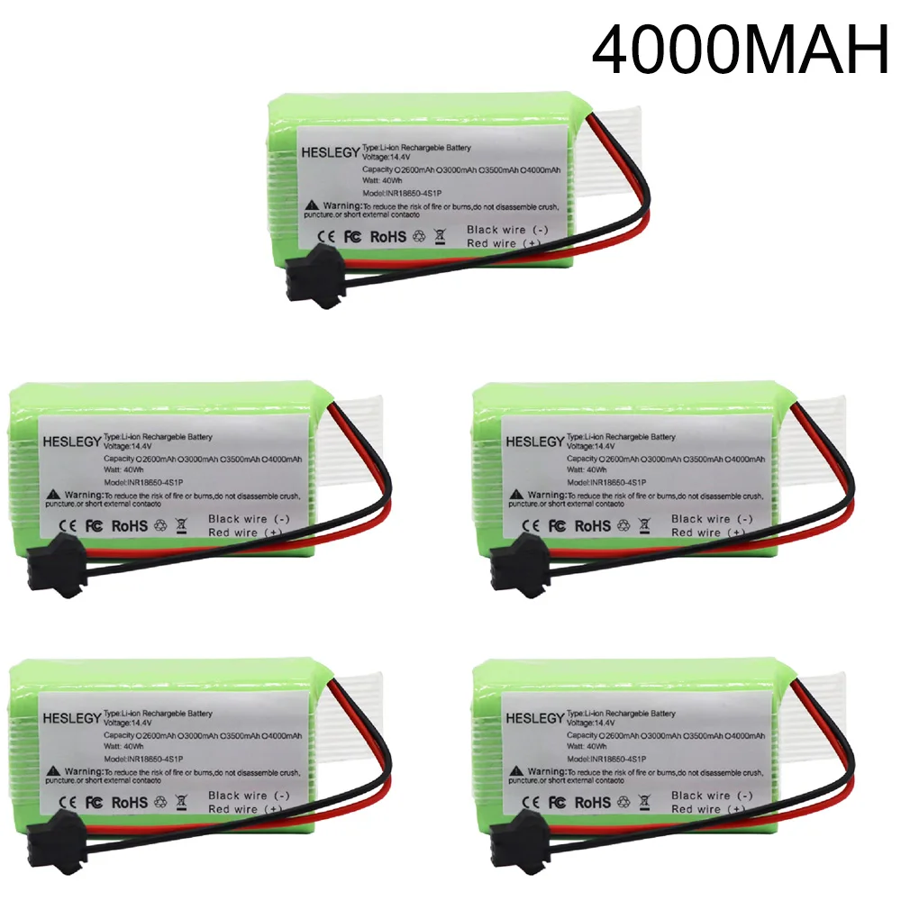 14.4V 4000mAh Li-ion battery for Conga 990 1090 Tesvor X500 Ecovacs Deebot N79 N79S DN622 Eufy RoboVac 11 11S RoboVac 30 etc