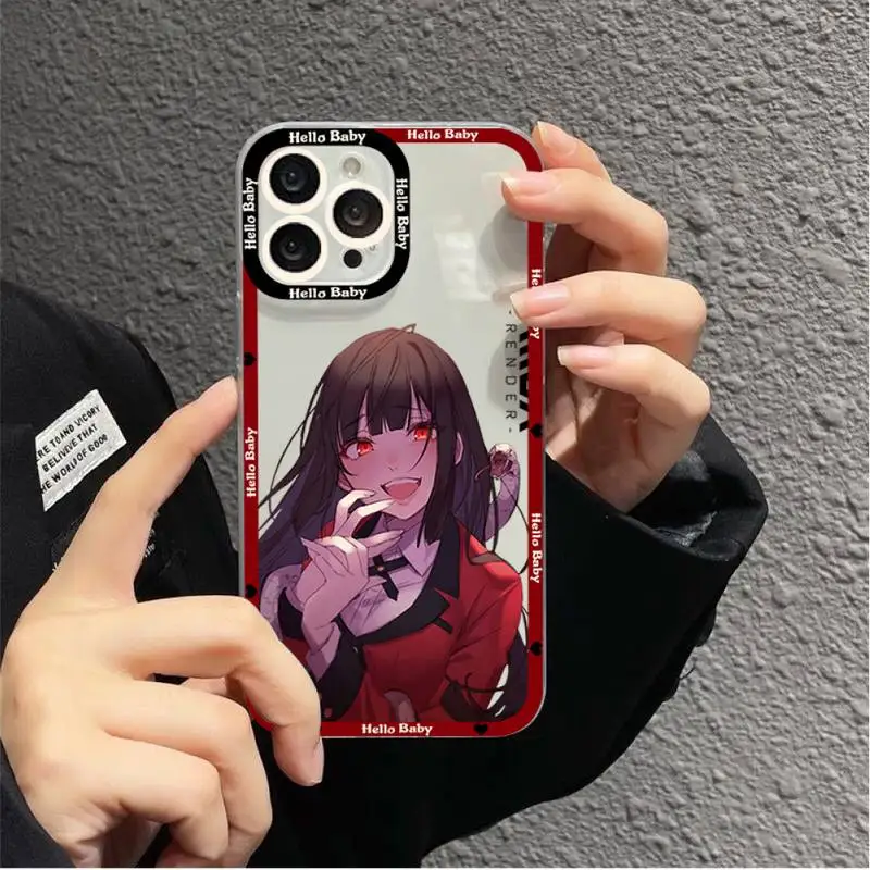 Japońskie anime Kakegurui Jabami Yumeko Etui na telefon do iPhone 11 12 13 Mini Pro Max 14 Plus Pro Max Obudowa