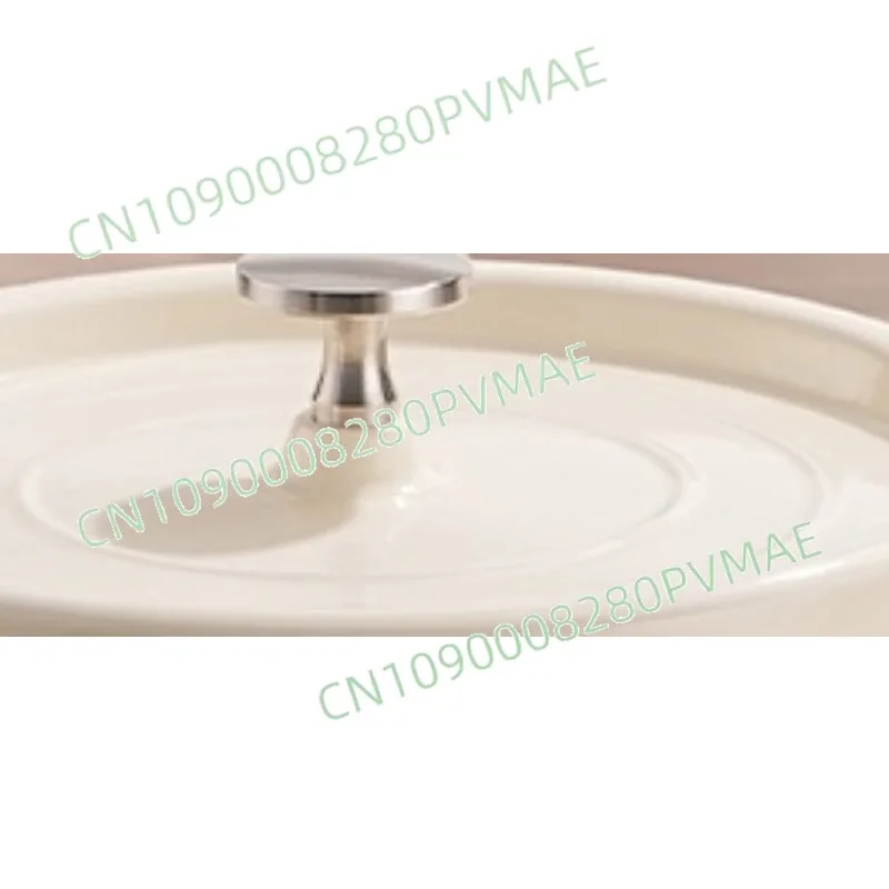 

Чугунная эмалированная кастрюля-жаровня с антипригарным покрытием для газовых и индукционных плит