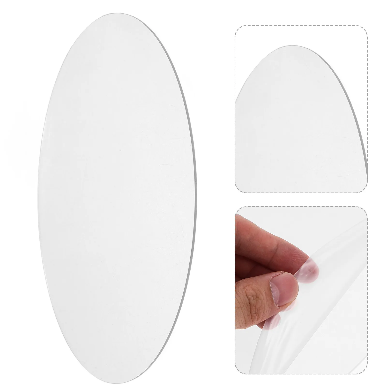 Acrylic Disc Round Flat Plate for Decorative Acrylic Cake Disc Figures Icing Mini Display Cake Drums Disk Accessories
