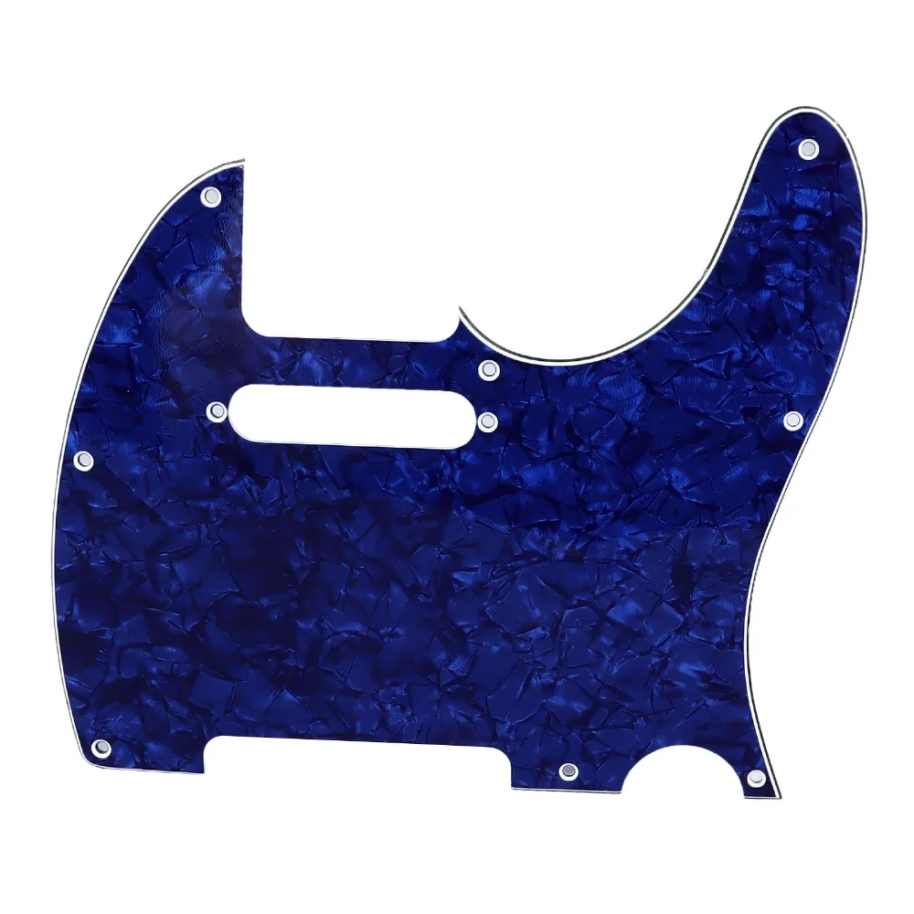 PVC Material Guitar Pickguard Pickup Mounting Screw Holes Blue Pearl Color Electric Guitar Scratch Plate Pickguard