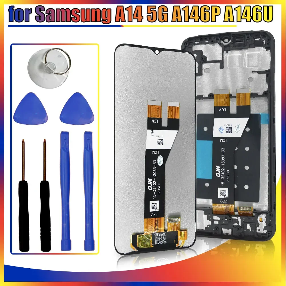 6.6'' A146P LCD for Samsung Gallaxy A14 5G A146U LCD Display Touch Screen Digitizer Replacement for Samsung A146 A146P A146U LCD