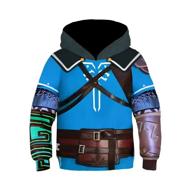 New Hot Games The Legend Of Zelda Series 3D Printed Children\'s Hoodies Boys Girls Sports Sweater Top Clothing