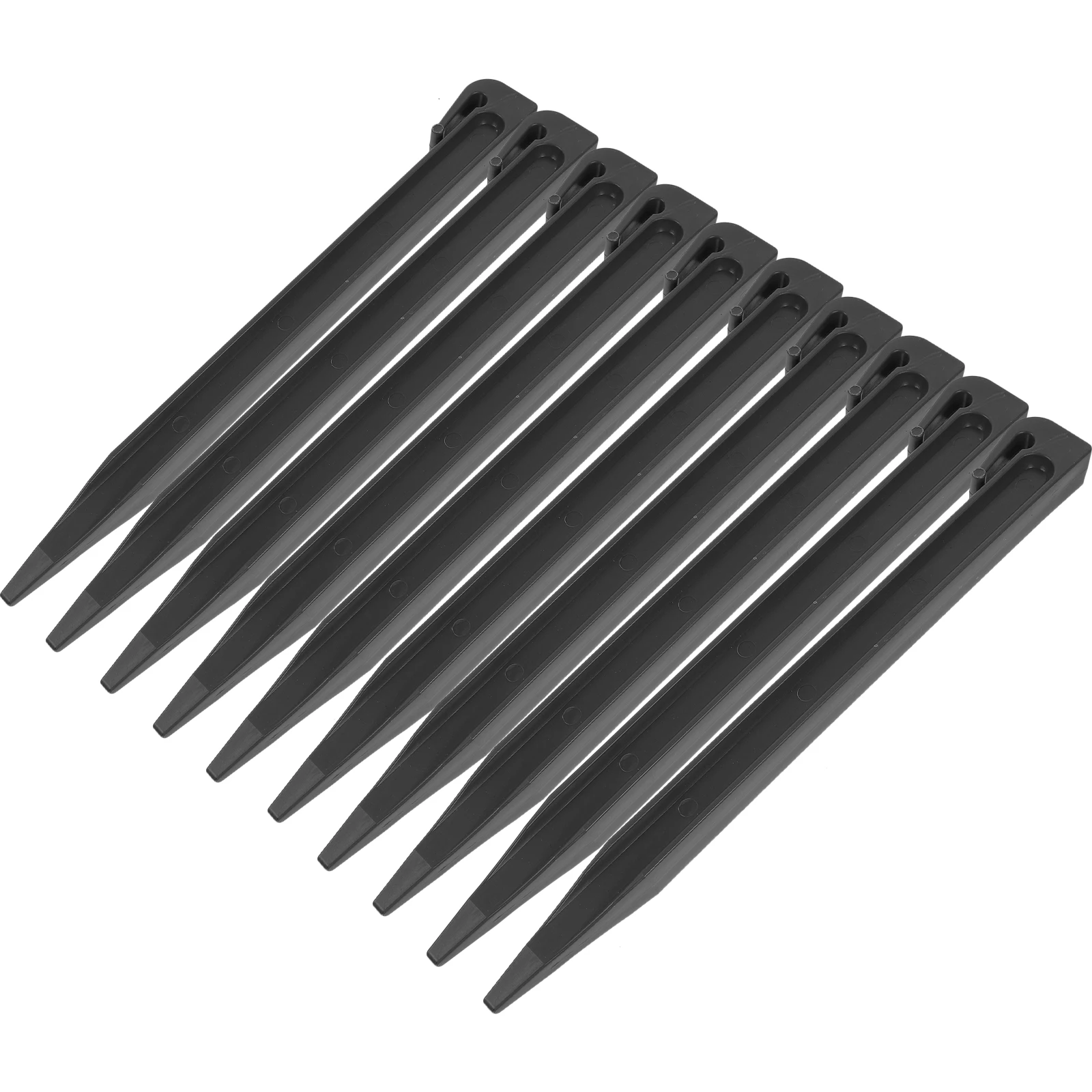 

10pcs Ground Stakes Heavy Duty Waterproof Cloth Grass Stud Tent Pegs Garden Staples Landscape Camping Accessories