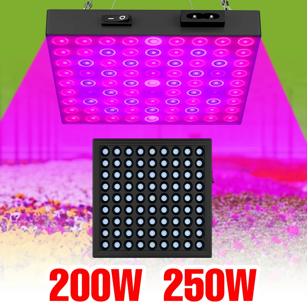 

Светодиодный фитосветильник полного спектра 250 Вт, 220 В, Quantum Board, для гидропоники, теплиц, выращивания овощей и фруктов