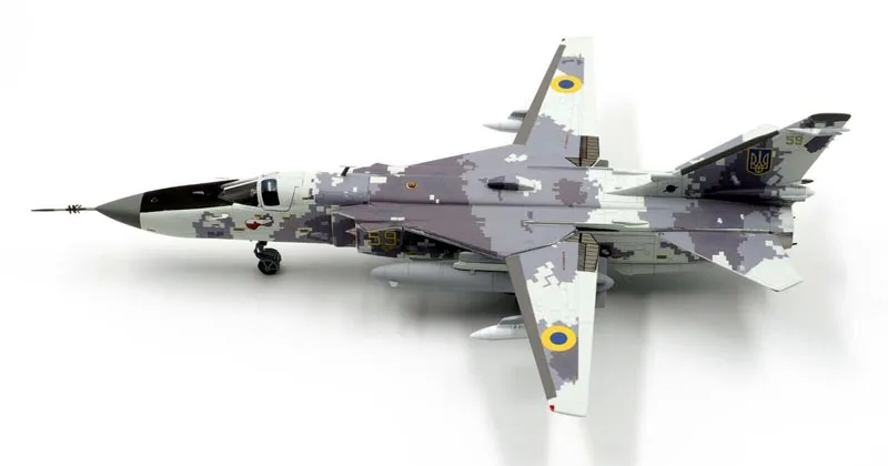 Fine 1/72 CW CA722405 Ukrainian SU24 SU-24MR bomber model  Finished product collection model