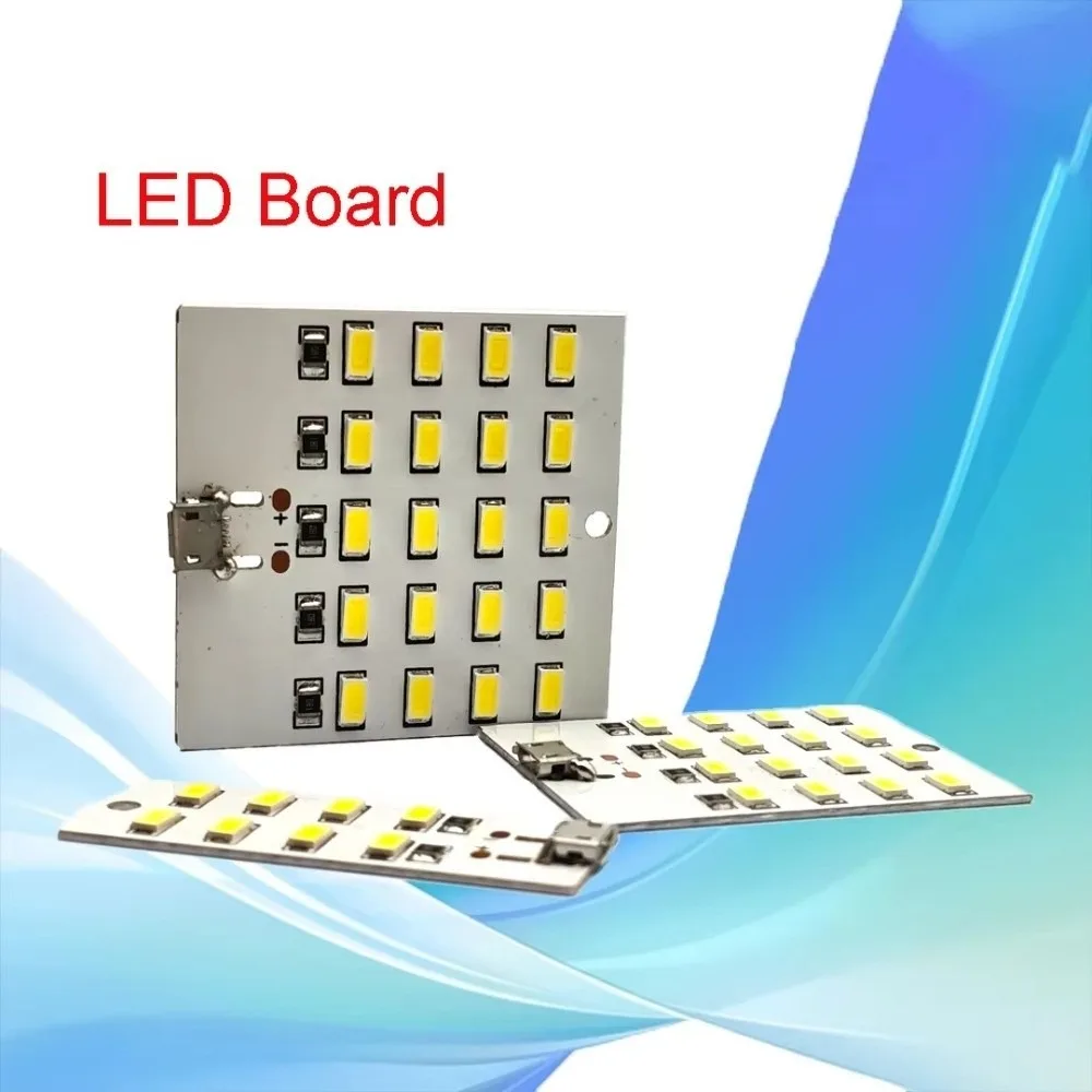 High Quality 8/12/16/20 Beads 5730 SMD LED Panel 5V Power White Light LED Lighting Board 430mA~470mA USB LED Light Power Outage