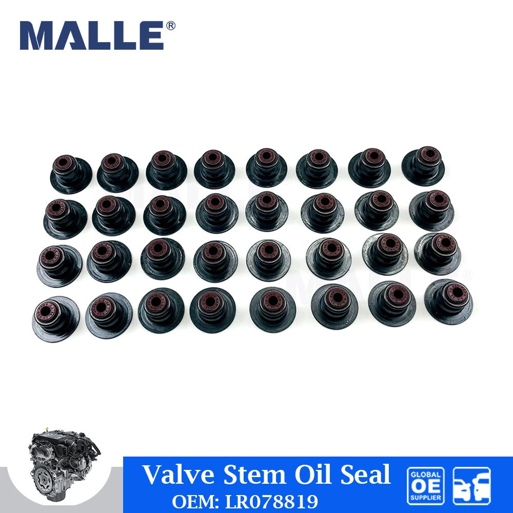 

32 PCS Engine Valve Stem Oil Seal For Land Rover Range Rover Jaguar 3.0 5.0L V8 AJ133 XF XJ 508PS 508PN Car Accessories LR078819