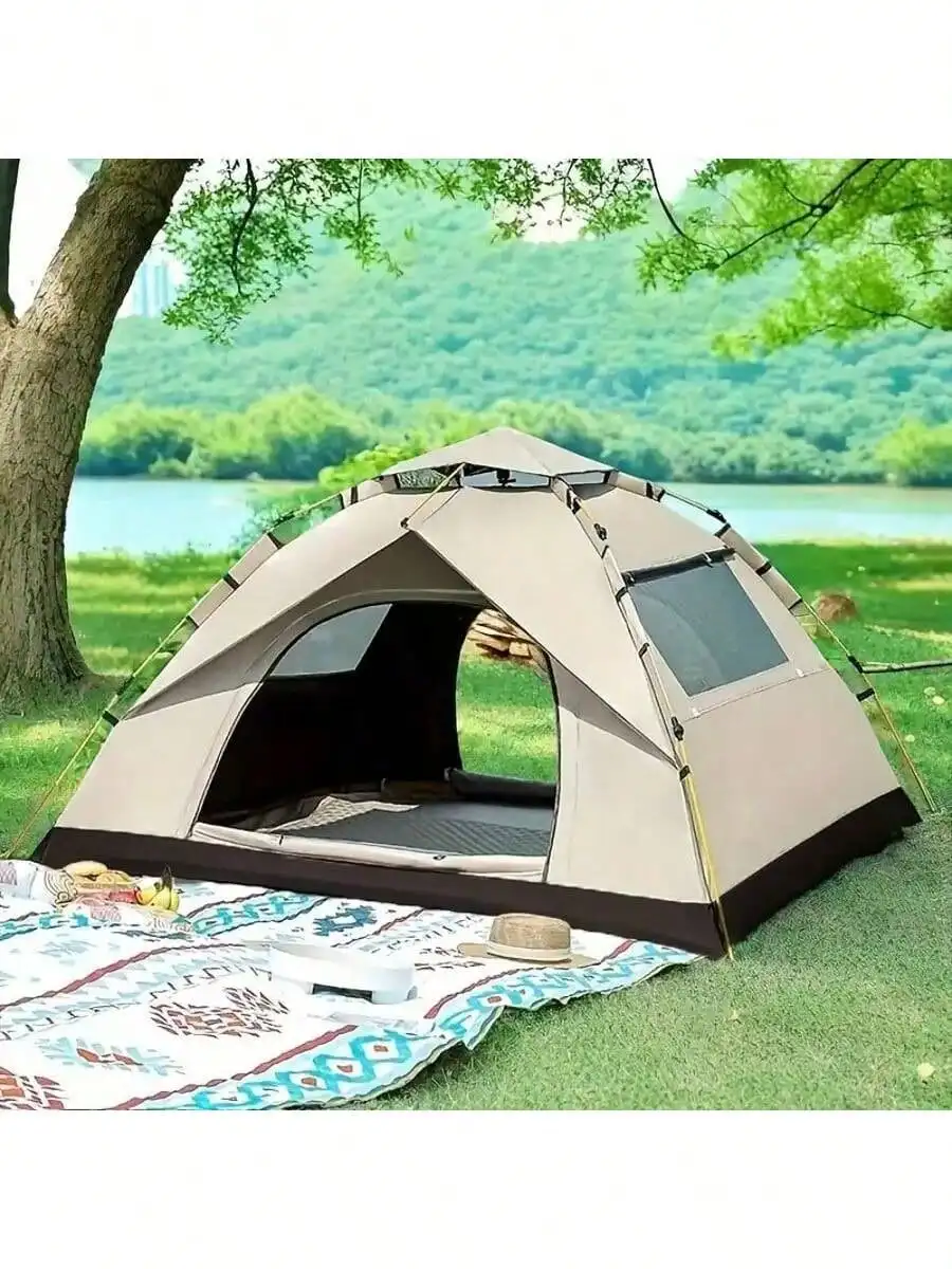 

Автоматическая палатка-тент для 2-4 человек, квадратная, водонепроницаемая, из ткани Оксфорд, с каркасом из стекловолокна