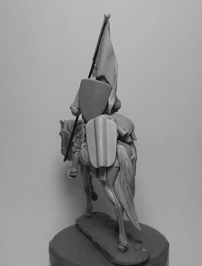 1/32 مقياس 54 مللي متر يموت الصب الراتنج نموذج لجسم عدة البولندية فارس هواية ألعاب مصغرة المفككة غير مصبوغ لتقوم بها بنفسك Diorama