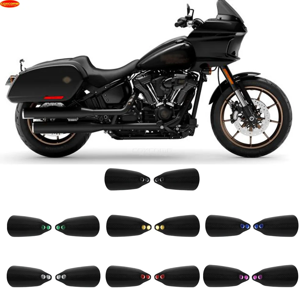 For Harley Heritage Classic FLHC 114 FLHCS Deluxe FLDE Motorcycle Handle Bar Handguard Hand Shield Protector Carbon Handguards