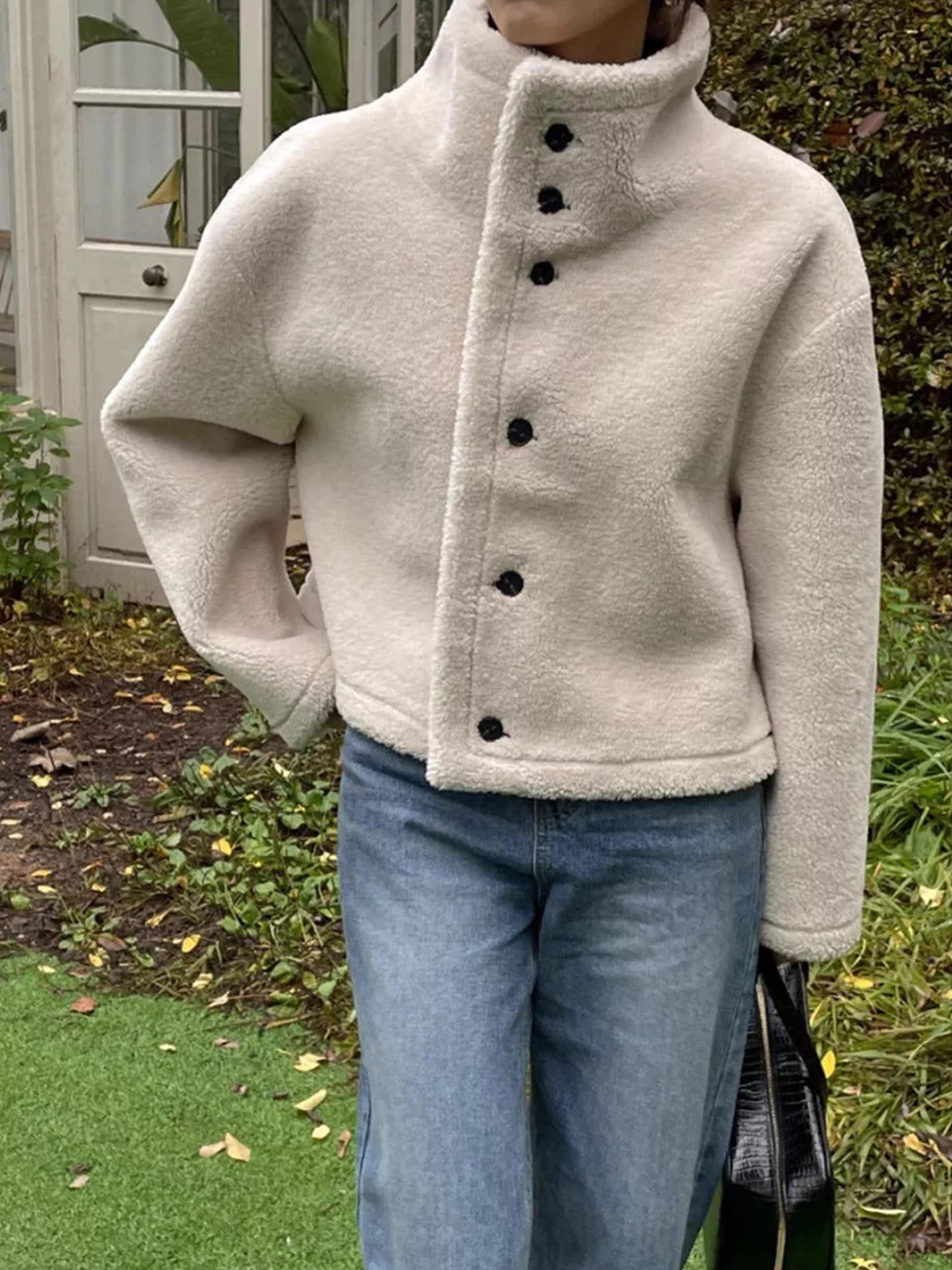 Retro Stand Collar Double Sided Wear Thiened Warmth Leather Jaet Women's Faionable Winter New Sle Inteated Fur Coat