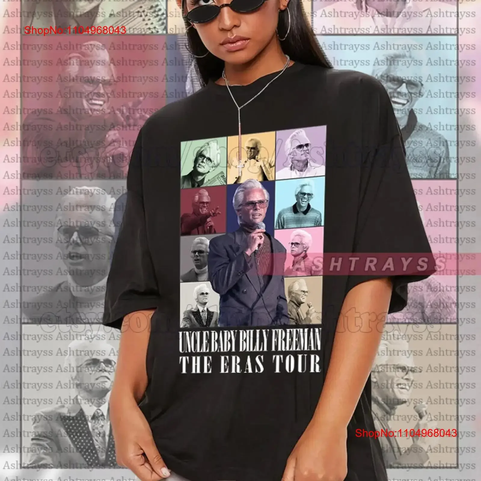 

Футболка Uncle Baby Billy Freeman Walton Goggins The Eras Tour, винтажная потертая эластичная уличная одежда, универсальная дышащая мужская футболка