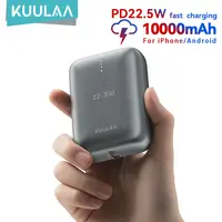KUULAA 22.5W 10000mAh Mini Power Bank PD3.0 QC3.0 Cargador Rápido para iPhone 17/16/15/Samsung S24/S23 Xiaomi Huawei Batería Portátil